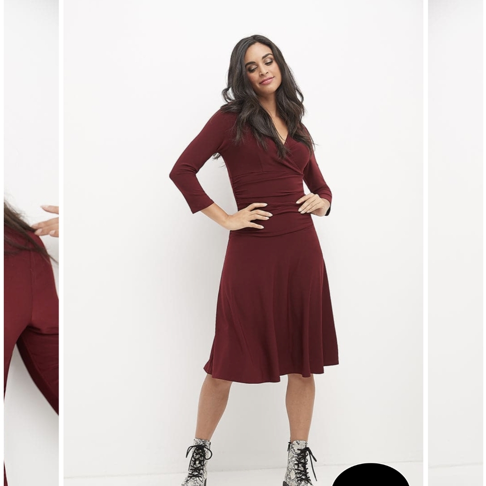 The Wear-Everywhere Maroon Midi